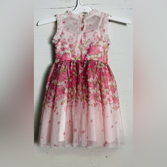 Zenzi Girls' Sleeveless 'Floral' Tulle Dress - Blush Pink XS. NWT - Picture 3 of 10